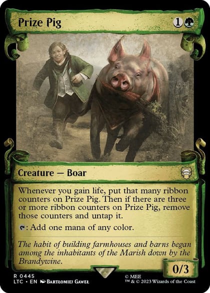 Prize Pig (Showcase Scrolls), Commander: The Lord of the Rings: Tales of Middle-earth 445