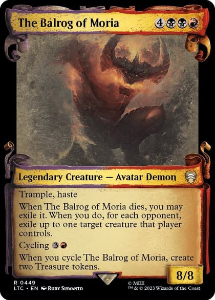 The Balrog of Moria (Showcase Scrolls), Commander: The Lord of the Rings: Tales of Middle-earth 449