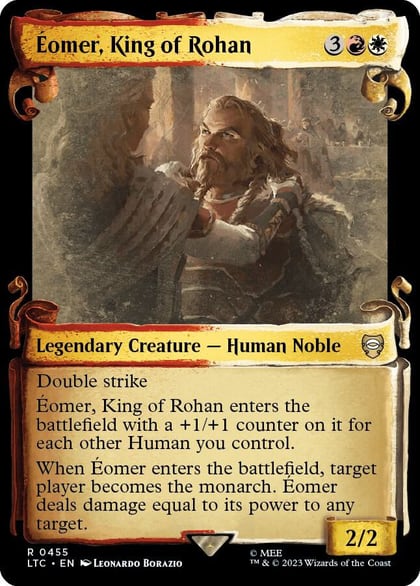 Eomer, King of Rohan (Showcase Scrolls), Commander: The Lord of the Rings: Tales of Middle-earth 455