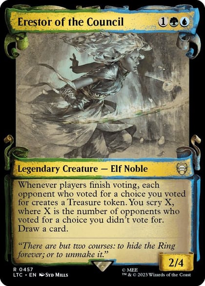 Erestor of the Council (Showcase Scrolls), Commander: The Lord of the Rings: Tales of Middle-earth 457