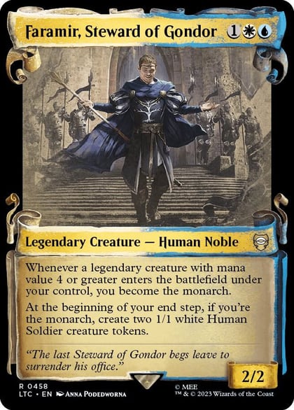 Faramir, Steward of Gondor (Showcase Scrolls), Commander: The Lord of the Rings: Tales of Middle-earth 458