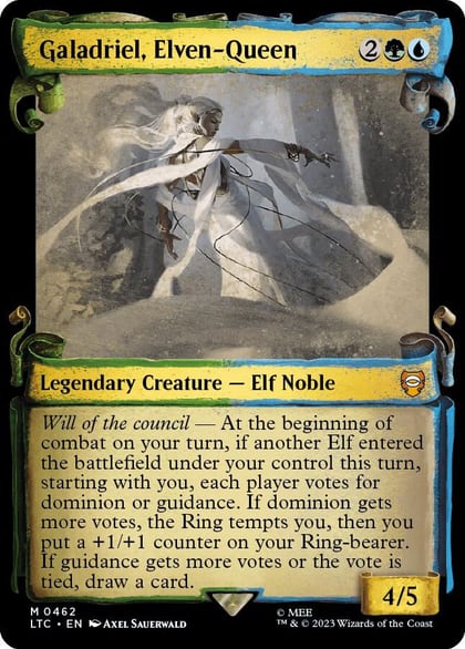Galadriel, Elven-Queen (Showcase Scrolls), Commander: The Lord of the Rings: Tales of Middle-earth 462