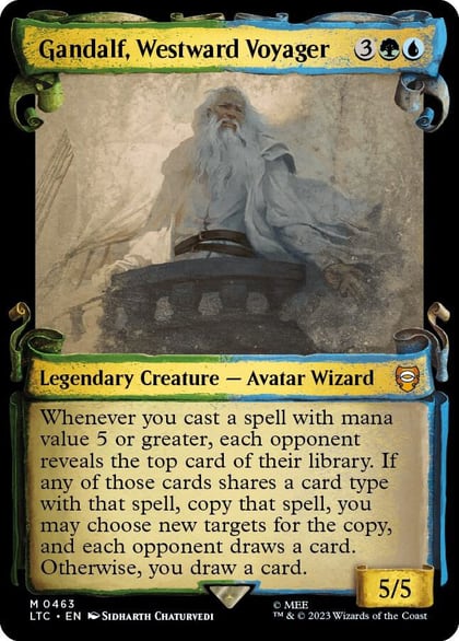 Gandalf, Westward Voyager (Showcase Scrolls), Commander: The Lord of the Rings: Tales of Middle-earth 463