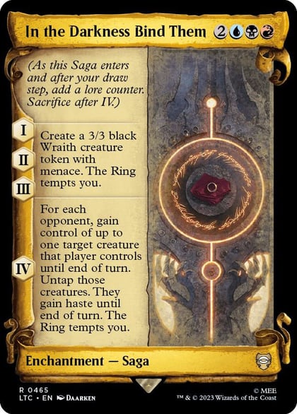In the Darkness Bind Them (Showcase Scrolls), Commander: The Lord of the Rings: Tales of Middle-earth 465