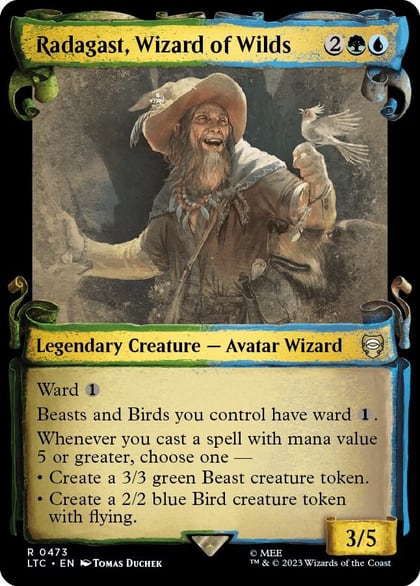 Radagast, Wizard of Wilds (Showcase Scrolls), Commander: The Lord of the Rings: Tales of Middle-earth 473