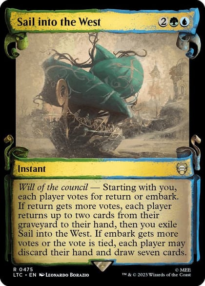 Sail into the West (Showcase Scrolls), Commander: The Lord of the Rings: Tales of Middle-earth 475