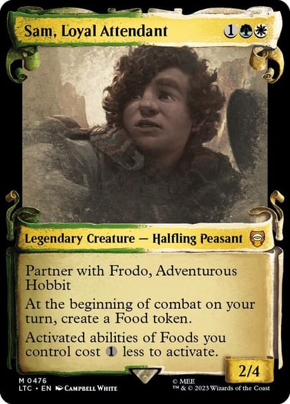 Sam, Loyal Attendant (Showcase Scrolls), Commander: The Lord of the Rings: Tales of Middle-earth 476