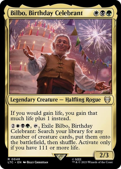 Bilbo, Birthday Celebrant, Commander: The Lord of the Rings: Tales of Middle-earth 48