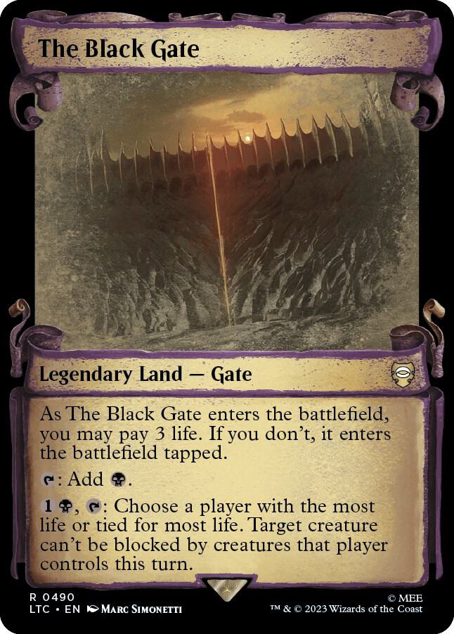 The Black Gate (Showcase Scrolls), Commander: The Lord of the Rings: Tales of Middle-earth 490