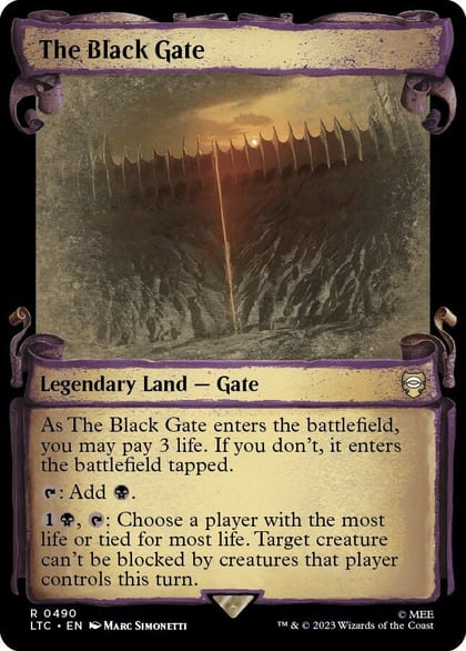 The Black Gate (Showcase Scrolls), Commander: The Lord of the Rings: Tales of Middle-earth 490
