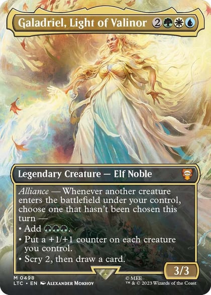 Galadriel, Light of Valinor (Borderless), Commander: The Lord of the Rings: Tales of Middle-earth 498