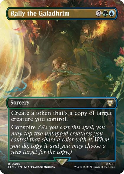 Rally the Galadhrim (Borderless), Commander: The Lord of the Rings: Tales of Middle-earth 499