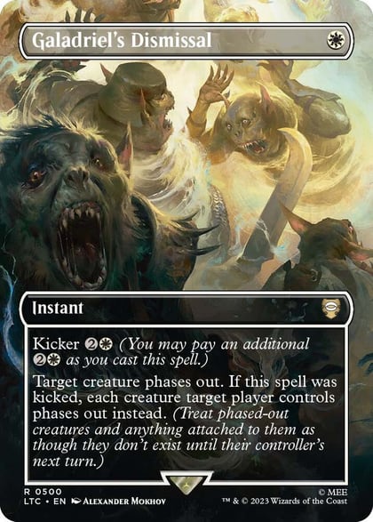Galadriel's Dismissal (Borderless), Commander: The Lord of the Rings: Tales of Middle-earth 500