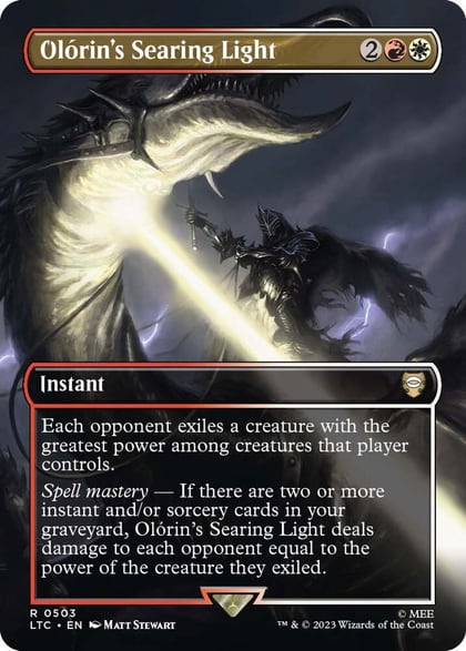 Olorin's Searing Light (Borderless), Commander: The Lord of the Rings: Tales of Middle-earth 503