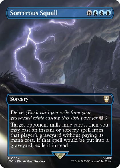 Sorcerous Squall (Borderless), Commander: The Lord of the Rings: Tales of Middle-earth 504
