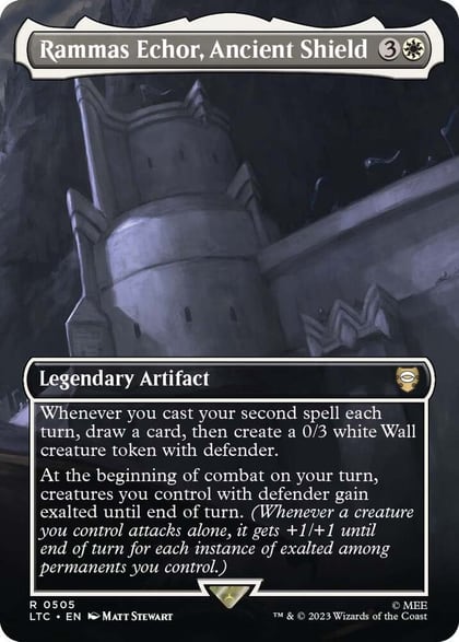 Rammas Echor, Ancient Shield (Borderless), Commander: The Lord of the Rings: Tales of Middle-earth 505