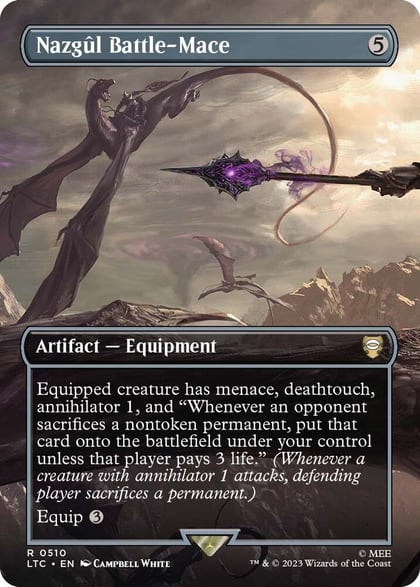 Nazgul Battle-Mace (Borderless), Commander: The Lord of the Rings: Tales of Middle-earth 510
