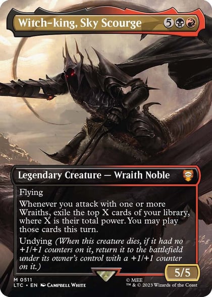 Witch-king, Sky Scourge (Borderless), Commander: The Lord of the Rings: Tales of Middle-earth 511