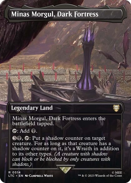 Minas Morgul, Dark Fortress (Borderless), Commander: The Lord of the Rings: Tales of Middle-earth 514