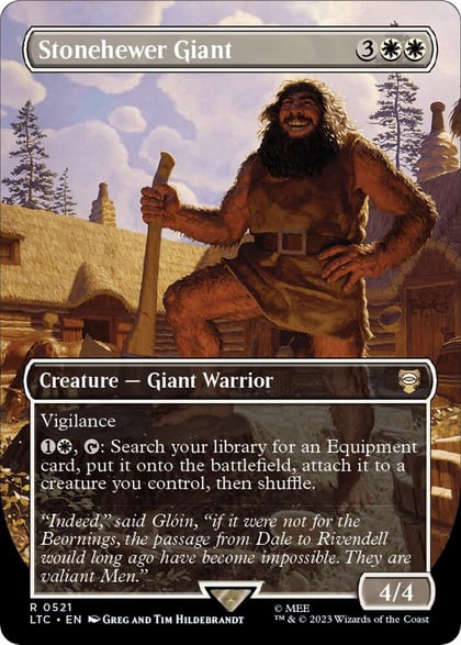 Stonehewer Giant (Borderless), Commander: The Lord of the Rings: Tales of Middle-earth 521