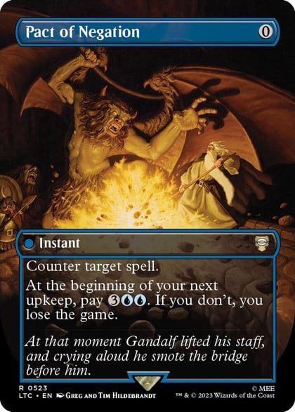 Pact of Negation (Borderless), Commander: The Lord of the Rings: Tales of Middle-earth 523