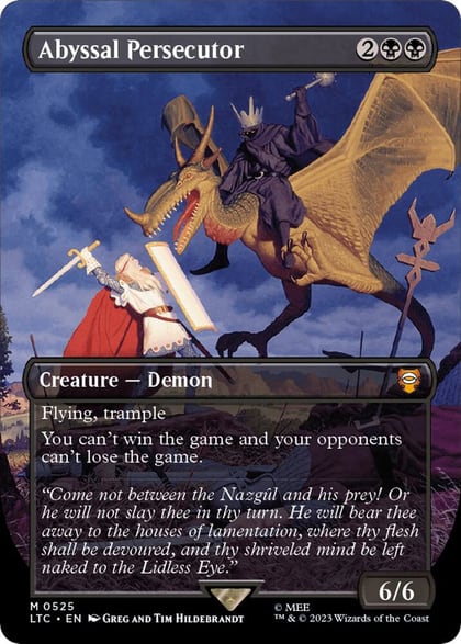 Abyssal Persecutor (Borderless), Commander: The Lord of the Rings: Tales of Middle-earth 525