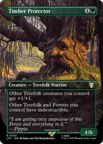 Timber Protector (Borderless), Commander: The Lord of the Rings: Tales of Middle-earth 533