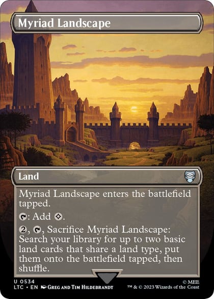 Myriad Landscape (Borderless), Commander: The Lord of the Rings: Tales of Middle-earth 534