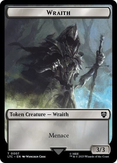 Wraith // Food (0011) Double-Sided Token, Commander: The Lord of the Rings: Tales of Middle-earth 7 // 11