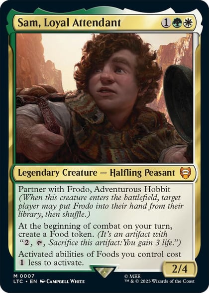 Sam, Loyal Attendant, Commander: The Lord of the Rings: Tales of Middle-earth 7