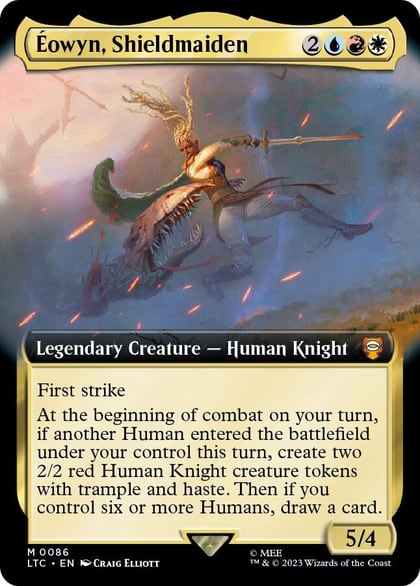 Eowyn, Shieldmaiden (Extended Art), Commander: The Lord of the Rings: Tales of Middle-earth 86