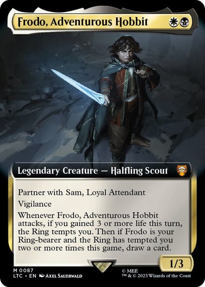 Frodo, Adventurous Hobbit (Extended Art), Commander: The Lord of the Rings: Tales of Middle-earth 87