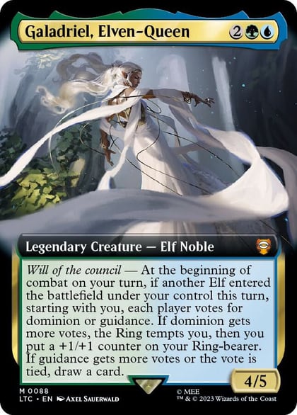 Galadriel, Elven-Queen (Extended Art), Commander: The Lord of the Rings: Tales of Middle-earth 88