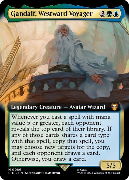 Gandalf, Westward Voyager (Extended Art), Commander: The Lord of the Rings: Tales of Middle-earth 89