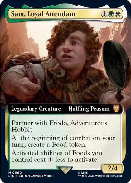 Sam, Loyal Attendant (Extended Art), Commander: The Lord of the Rings: Tales of Middle-earth 90