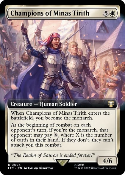 Champions of Minas Tirith (Extended Art), Commander: The Lord of the Rings: Tales of Middle-earth 94