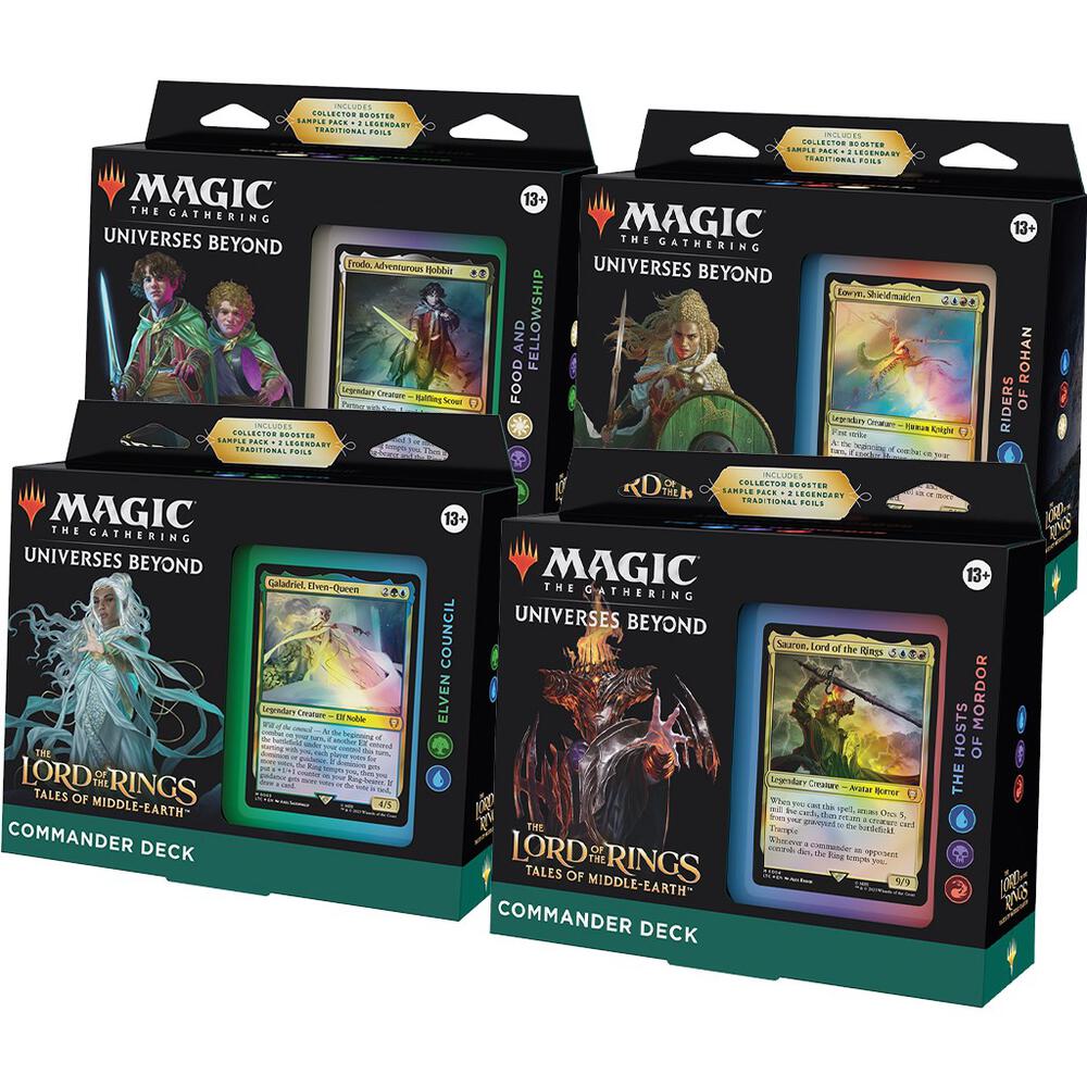 The Lord of the Rings: Tales of Middle-earth Commander Decks [Set of 4], Commander: The Lord of the Rings: Tales of Middle-earth P488297