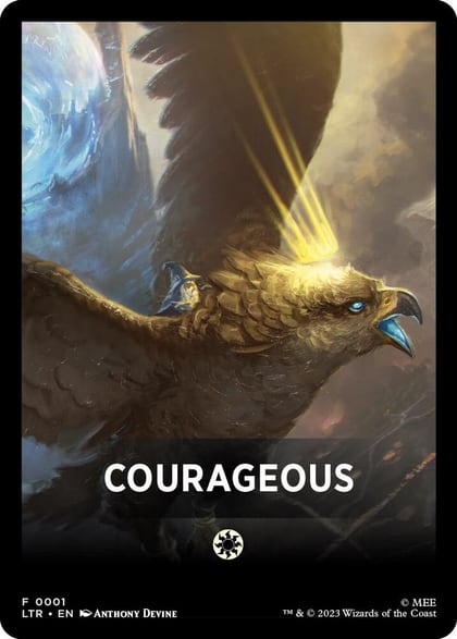 Courageous Theme Card, Universes Beyond: The Lord of the Rings: Tales of Middle-earth 1