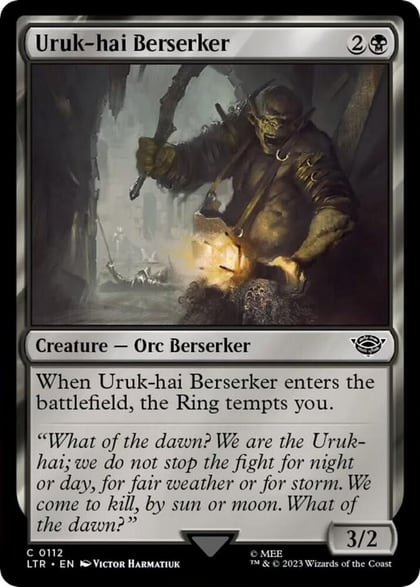 Uruk-hai Berserker, Universes Beyond: The Lord of the Rings: Tales of Middle-earth 112