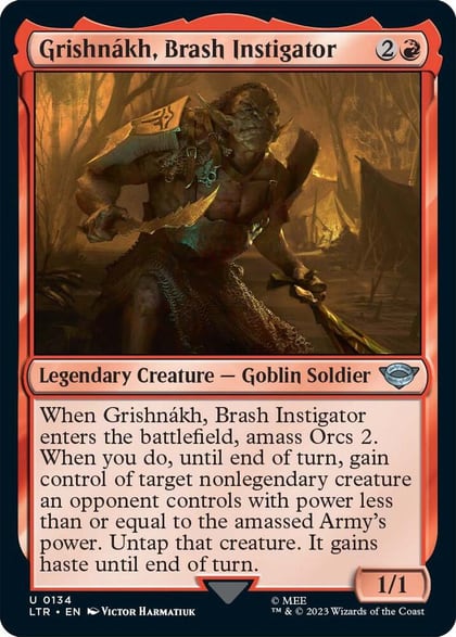 Grishnakh, Brash Instigator, Universes Beyond: The Lord of the Rings: Tales of Middle-earth 134