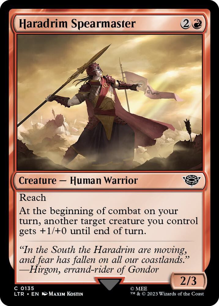 Haradrim Spearmaster, Universes Beyond: The Lord of the Rings: Tales of Middle-earth 135