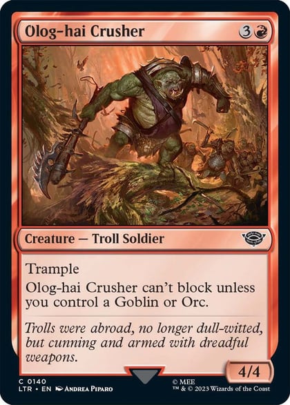 Olog-hai Crusher, Universes Beyond: The Lord of the Rings: Tales of Middle-earth 140