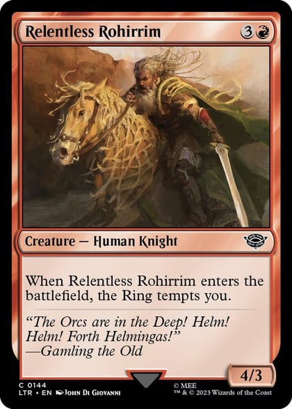 Relentless Rohirrim, Universes Beyond: The Lord of the Rings: Tales of Middle-earth 144