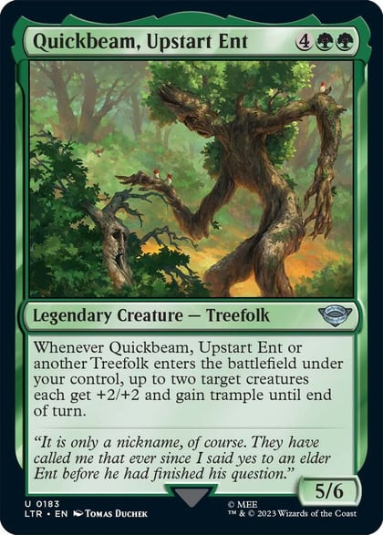 Quickbeam, Upstart Ent, Universes Beyond: The Lord of the Rings: Tales of Middle-earth 183