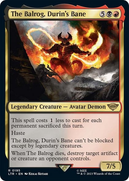 The Balrog, Durin's Bane, Universes Beyond: The Lord of the Rings: Tales of Middle-earth 195