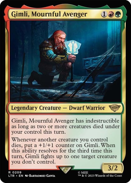 Gimli, Mournful Avenger, Universes Beyond: The Lord of the Rings: Tales of Middle-earth 209
