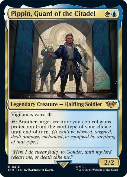 Pippin, Guard of the Citadel, Universes Beyond: The Lord of the Rings: Tales of Middle-earth 218