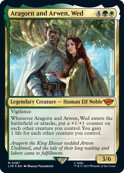 Aragorn and Arwen, Wed, Universes Beyond: The Lord of the Rings: Tales of Middle-earth 287