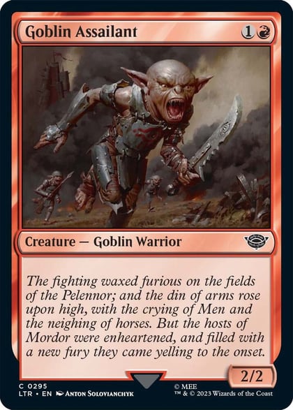 Goblin Assailant, Universes Beyond: The Lord of the Rings: Tales of Middle-earth 295