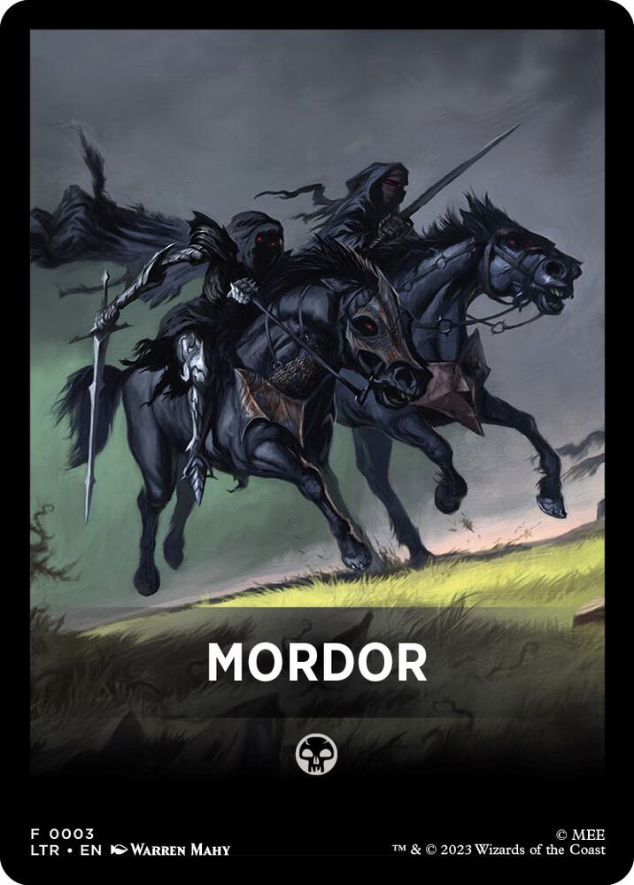 Mordor Theme Card, Universes Beyond: The Lord of the Rings: Tales of Middle-earth 3